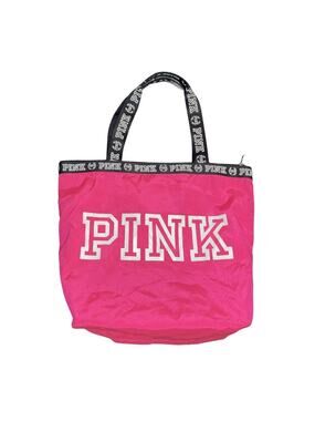Victoria's Secret PINK Nylon Canvas Tote Bag Y2K Travel Carry On Weekender